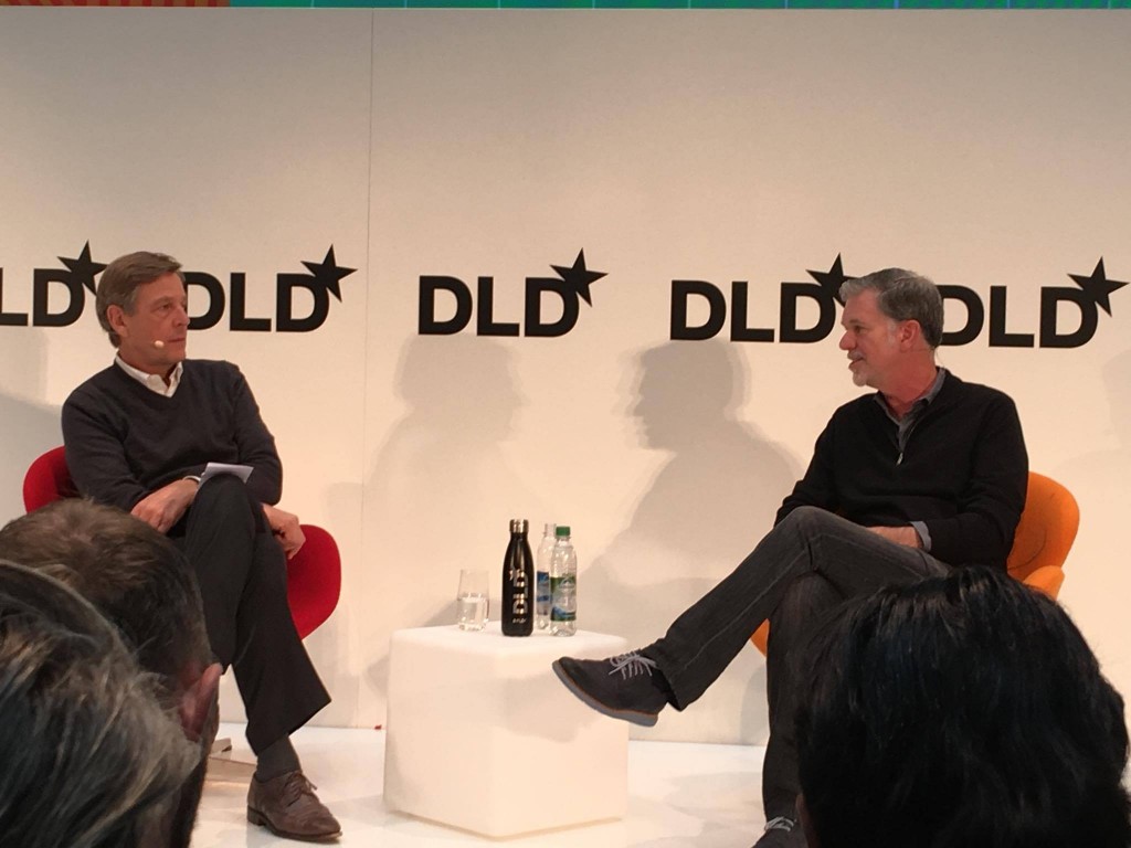 Reed Hastings, Claus Kleber, DLD16