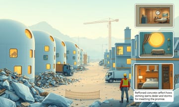 数日で完成、待つ間に隣に家が建つスピード感