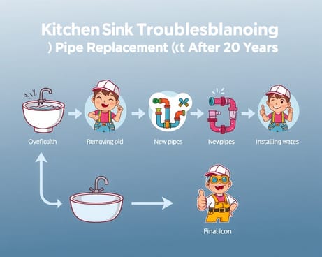 キッチンシンクの排水トラブル解決記：DIYで20年ぶりの配管交換に挑戦