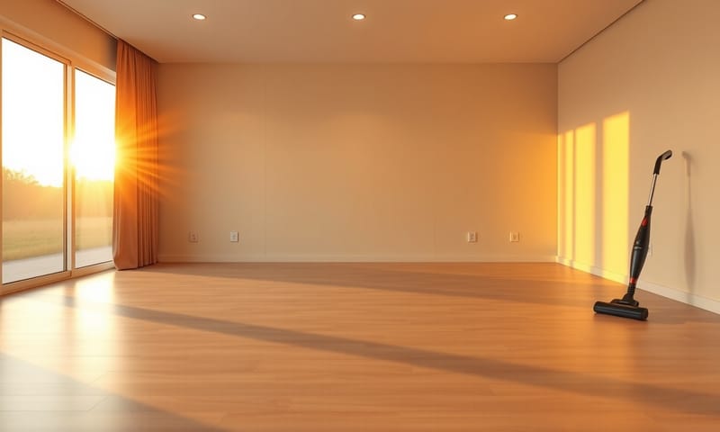 掃除が終わった後の静かな部屋。感じるのは達成感、それとも無心？