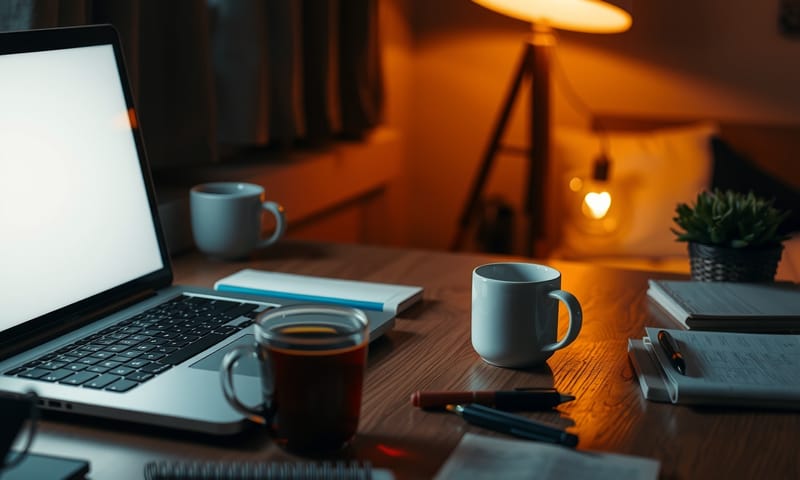 深夜の集中タイム。この静かな時間が一番好きだったりする。