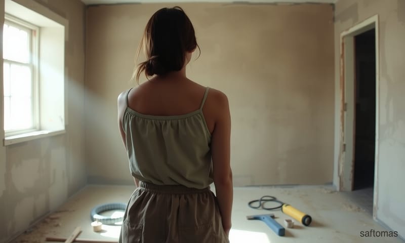 慣れない手つきで、壁と、自分と向き合う