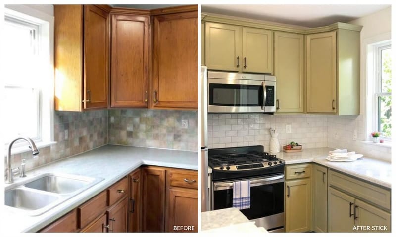 金物と壁紙を変えるだけで、ここまで印象が変わる