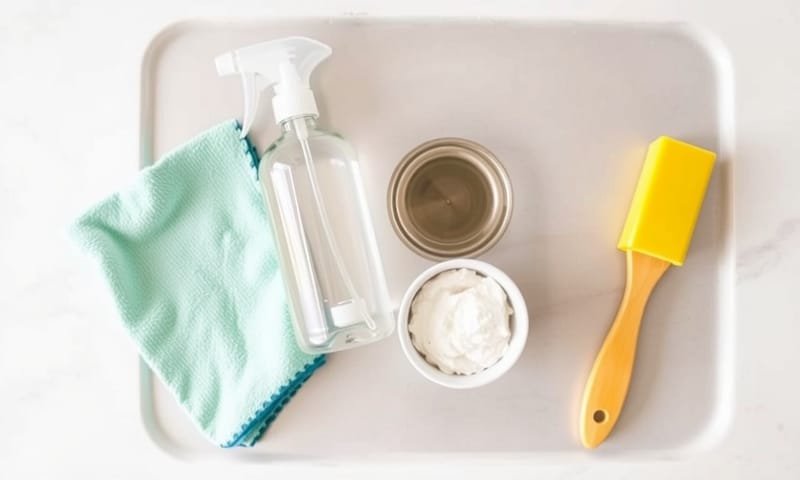 ステンレス水栓の正しい掃除道具セット