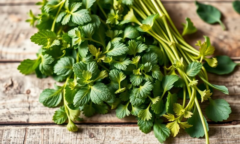 新しい家の庭で採れたハーブたち