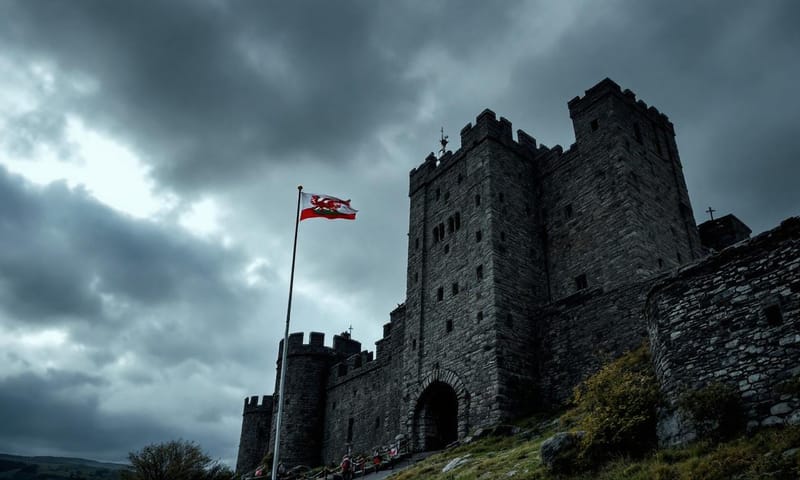 ウェールズの歴史を物語るコンウィ城の風景