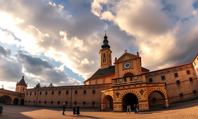 黄昏時のヤスナ・グラ修道院