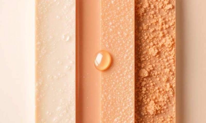 肌タイプの違いをイメージで表現