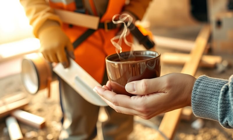 現場での小さな交流