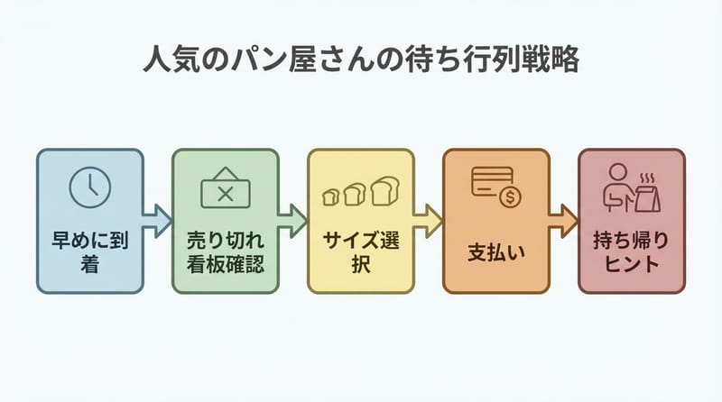 行列系お土産の「気持ちの準備」フロー