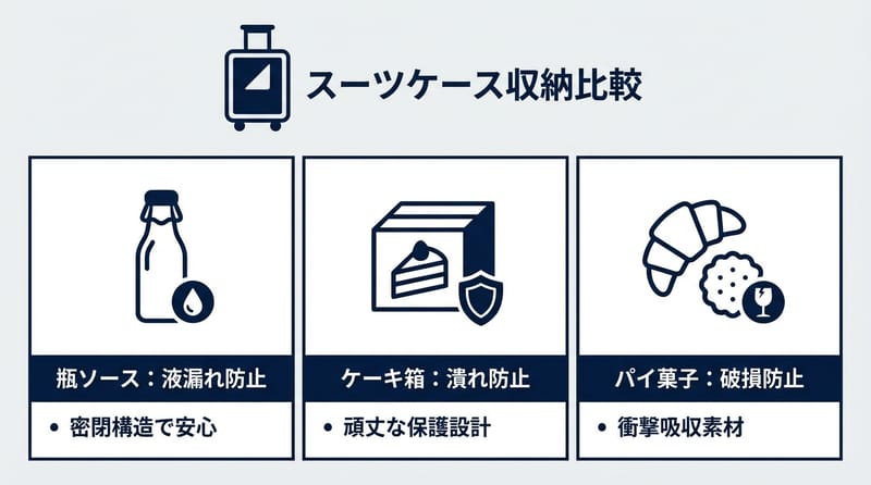 「割れる・潰れる・漏れる」対策のイメージ
