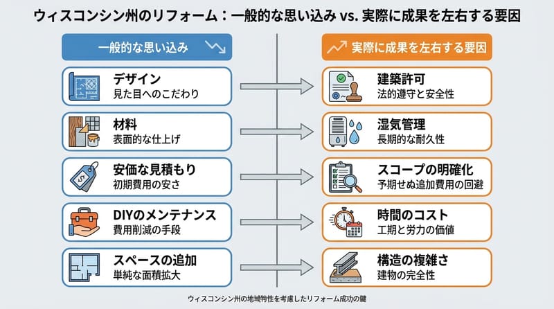 Type 5: よくある誤解と現実の対照