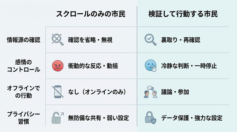 Type 4: 行動Aと行動Bの比較図