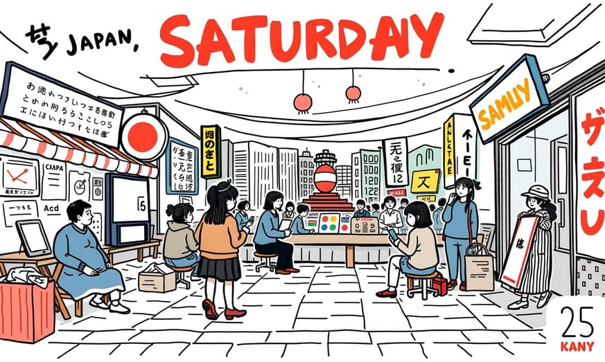 日本の土曜日と文化の違い